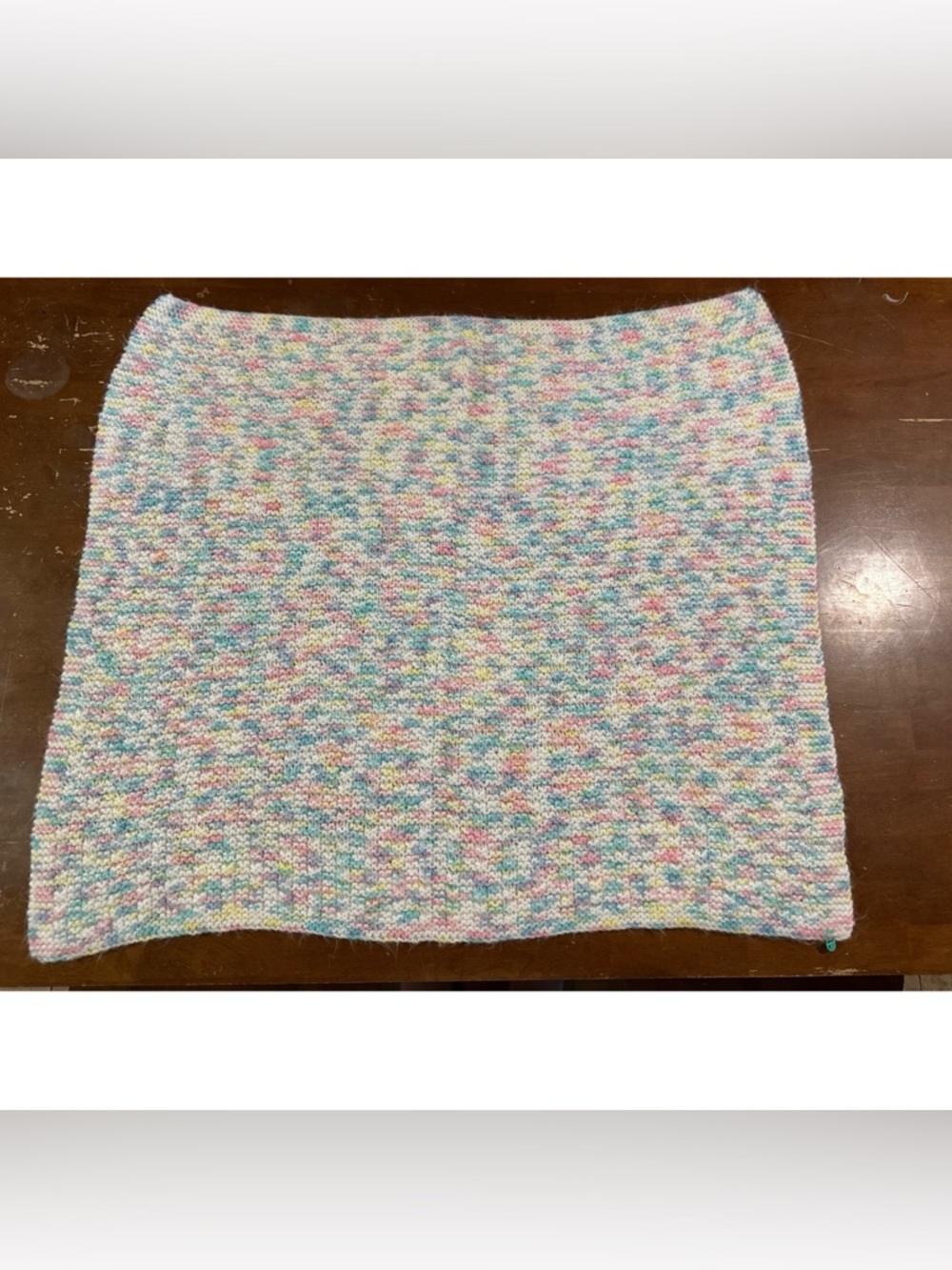 Multicolor Pastel Crocheted Baby Blanket